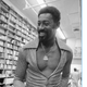 Wilt Chamberlain during a visit, Tuesday, Sept. 18, 1973 in Los Angeles to a Hollywood bookstore where his autobiography is on display.